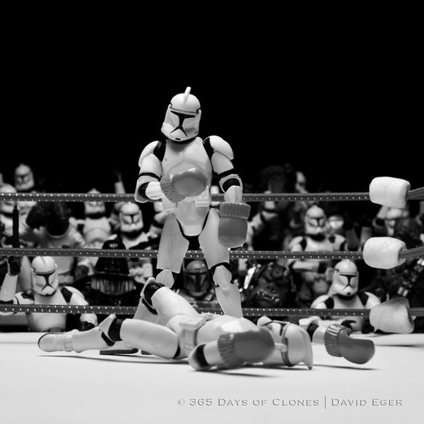 Cenas e fotografias famosas representadas por personagens do Star Wars • SWtroopers04