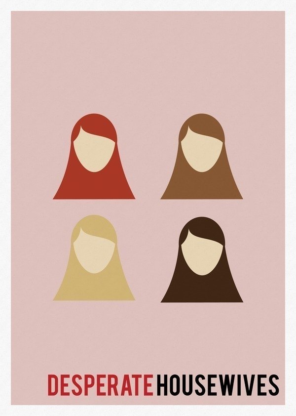 Pôsteres minimalistas de séries de TV • Desperate Housewives
