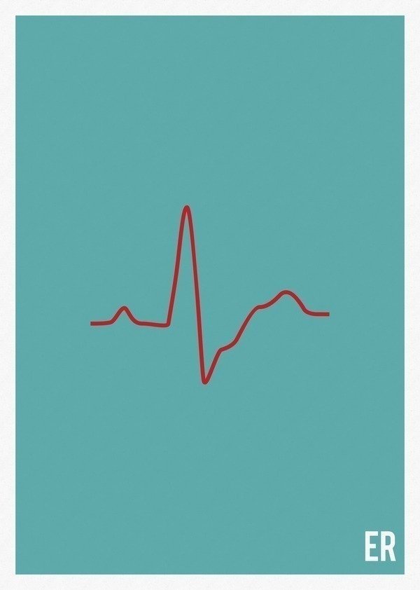Pôsteres minimalistas de séries de TV • ER