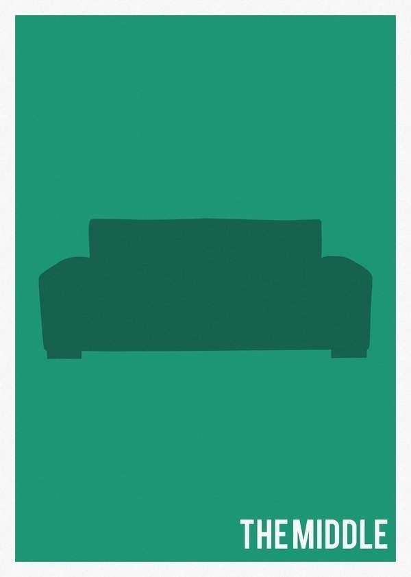 Pôsteres minimalistas de séries de TV • The Middle