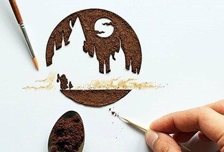 Pinturas feitas com café por Ghidaq Al-Nizar • pinturas cafe Ghidaq Al Nizar thumb