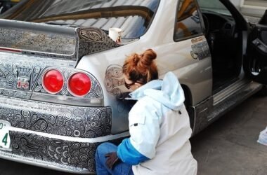 Uma artista, um Nissan Skyline e muita criatividade (e paciência) • uma artista um nissan skyline e muita criatividade e paciencia 15