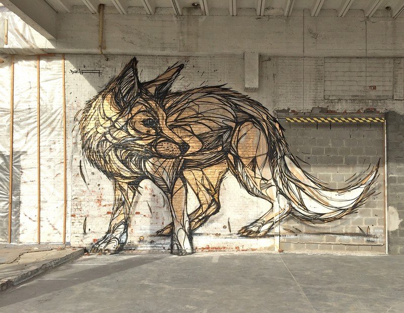 A bela e animalesca arte urbana de Dzia • bela e animalesca arte urbana de dzia 5