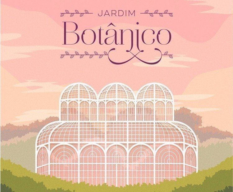 Pontos turísticos de Curitiba em pôsteres ilustrados • pontos turisticos de curitiba em posteres ilustrados
