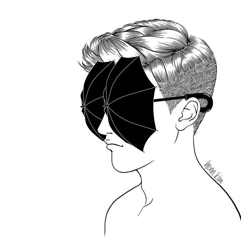 As ilustrações em preto e branco de Henn Kim • as ilustracoes em preto e branco de henn kim 12