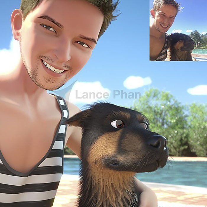 Lance Phan transforma pessoas em personagens 3D • lance phan transforma pessoas em personagens 3d 8 1