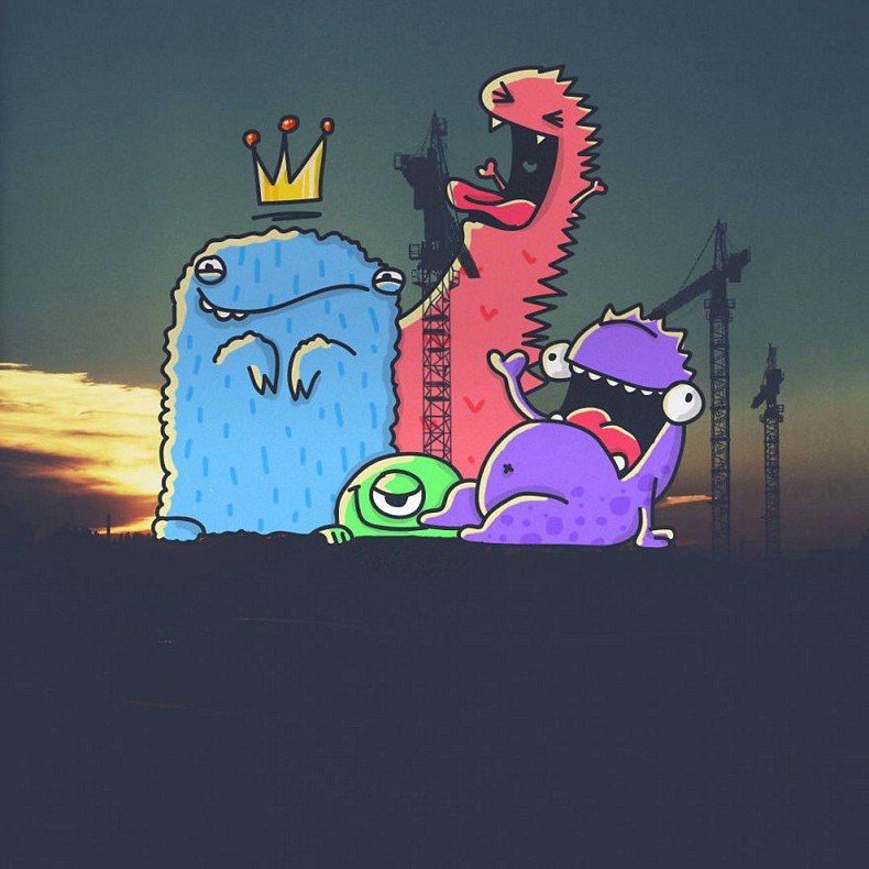 monster-invasion-quando-divertidos-monstros-ilustrados-invadem-algumas-fotografias-7
