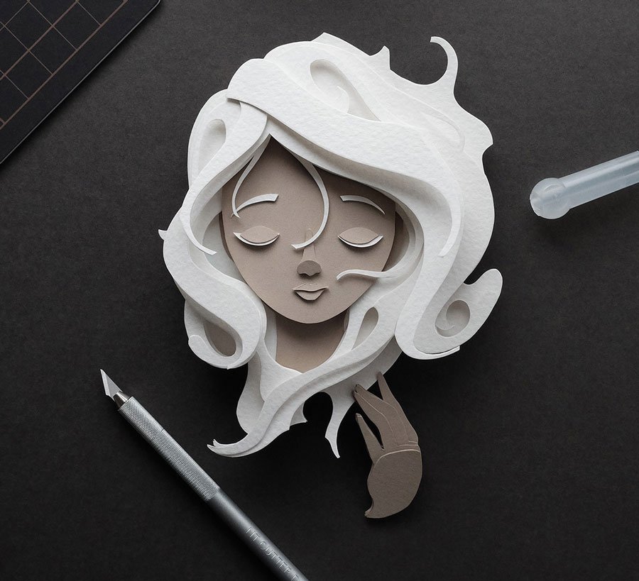 Ilustrações feitas com recortes de papel, por John Ed • ilustracoes feitas com recortes de papel por john ed designerd
