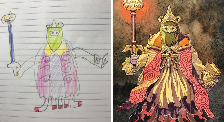 Quando um ilustrador decide transformar os desenhos dos filhos em personagens de anime • ilustrador decide transformar os desenhos dos filhos em personagens de anime 1 2