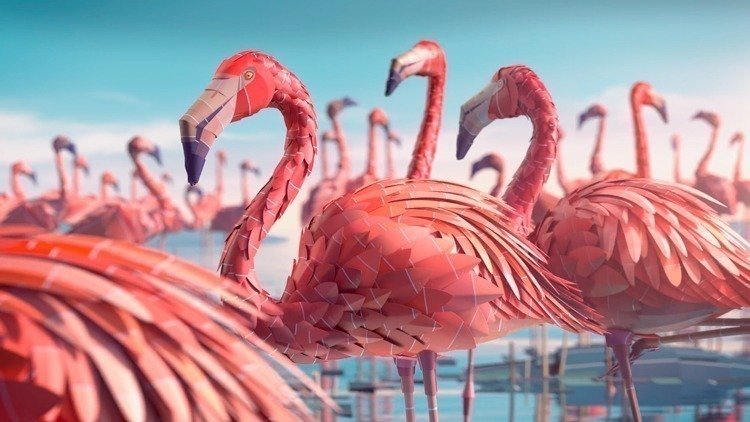 Incríveis ilustrações em 3D criadas com paletas de cores • incriveis ilustracoes em 3d criadas com paletas de cores 6