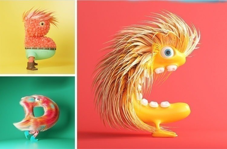 O alfabeto peludo de Bernat Casasnovas • alfabeto peludo de bernat casasnovas b