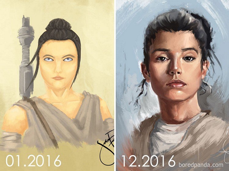 Vários ilustradores foram convidados a recriarem seus antigos desenhos. Confira o resultado. • ilustradores convidados recriarem antigos desenhos 3