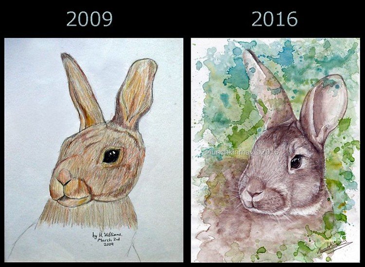 Vários ilustradores foram convidados a recriarem seus antigos desenhos. Confira o resultado. • ilustradores convidados recriarem antigos desenhos 8