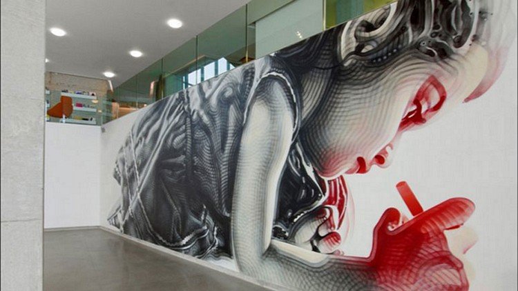 A Adobe quer contratar um artista brasileiro para criar um mural em seu novo escritório • mural adobe escritorios 1