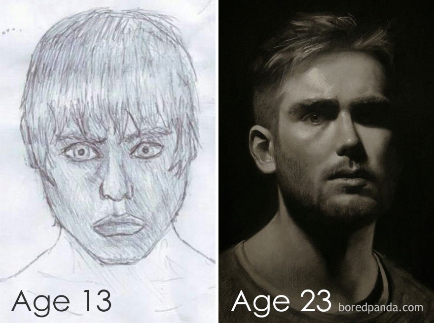 Vários ilustradores foram convidados a recriarem seus antigos desenhos. Confira o resultado. • recriando proprias ilustracoes designerd