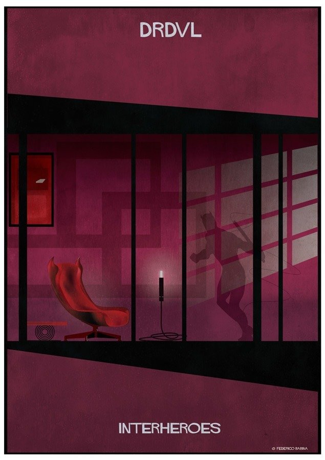 O interior da casa dos super-heróis na imaginação do arquiteto e ilustrador Federico Babina • interior da casa dos super herois na imaginacao do arquiteto e ilustrador federico babina 12