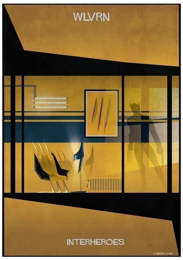 O interior da casa dos super-heróis na imaginação do arquiteto e ilustrador Federico Babina • interior da casa dos super herois na imaginacao do arquiteto e ilustrador federico babina 13