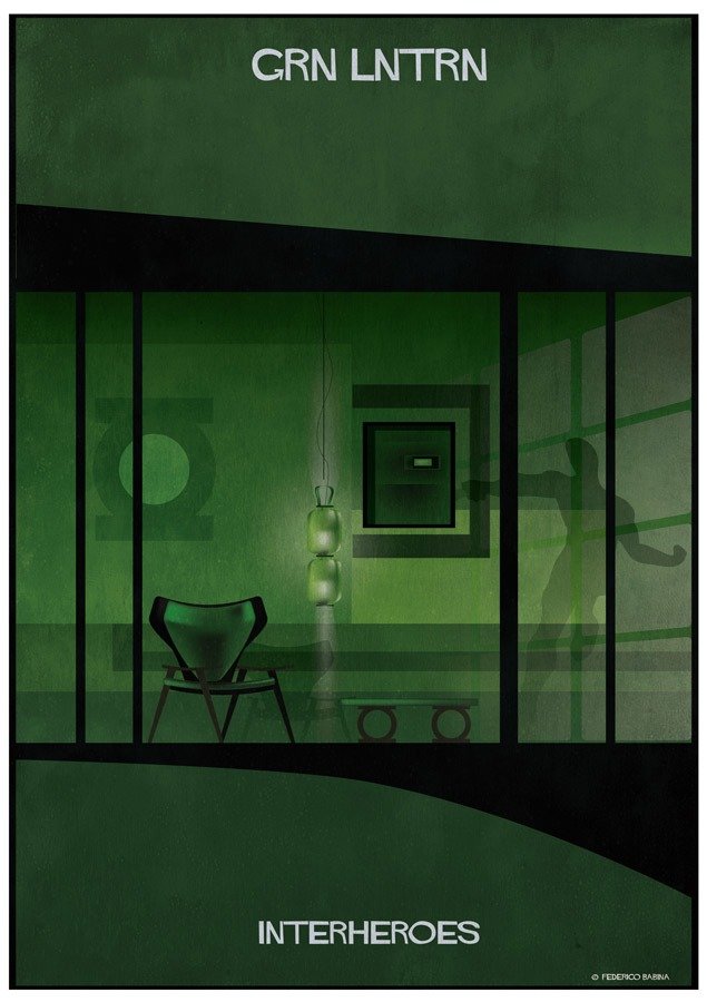 O interior da casa dos super-heróis na imaginação do arquiteto e ilustrador Federico Babina • interior da casa dos super herois na imaginacao do arquiteto e ilustrador federico babina 16