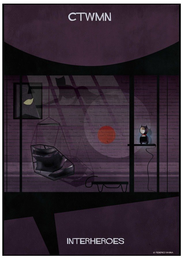 O interior da casa dos super-heróis na imaginação do arquiteto e ilustrador Federico Babina • interior da casa dos super herois na imaginacao do arquiteto e ilustrador federico babina 17