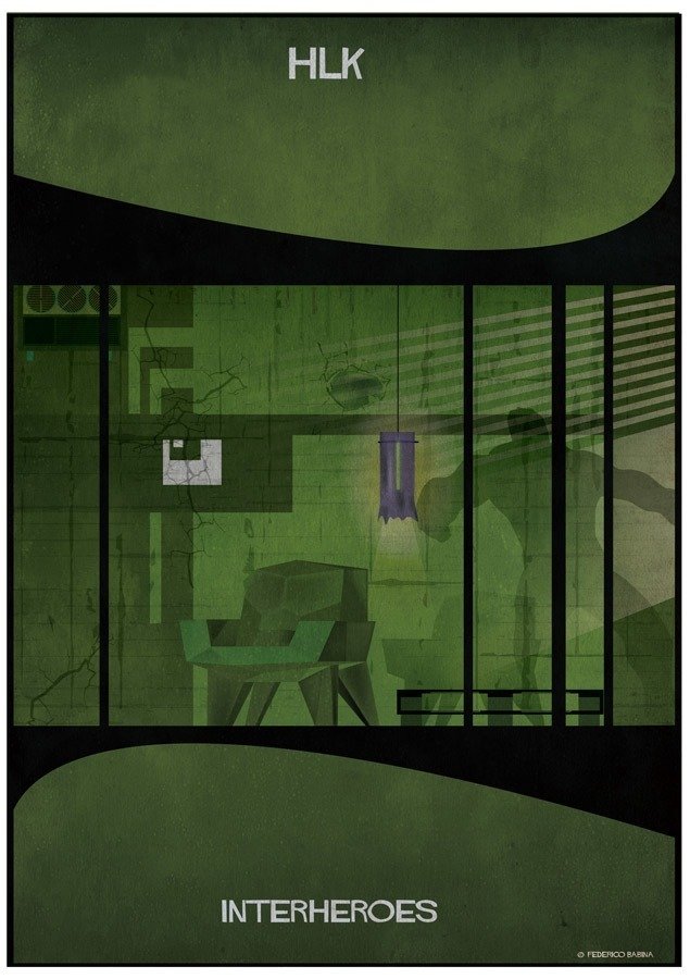 O interior da casa dos super-heróis na imaginação do arquiteto e ilustrador Federico Babina • interior da casa dos super herois na imaginacao do arquiteto e ilustrador federico babina 6