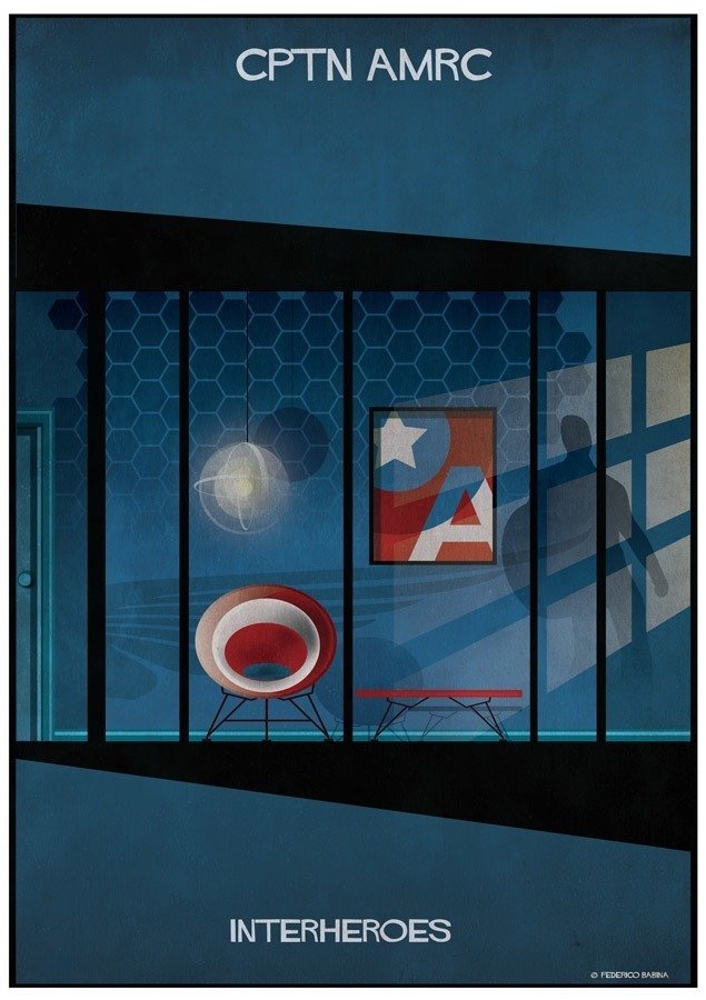 O interior da casa dos super-heróis na imaginação do arquiteto e ilustrador Federico Babina • interior da casa dos super herois na imaginacao do arquiteto e ilustrador federico babina 7