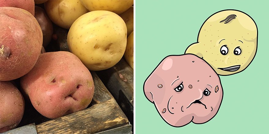 Ele enxerga rostos em tudo - e cria ilustrações sobre isso • ele enxerga rostos em tudo e cria ilustracoes sobre isso 4 1