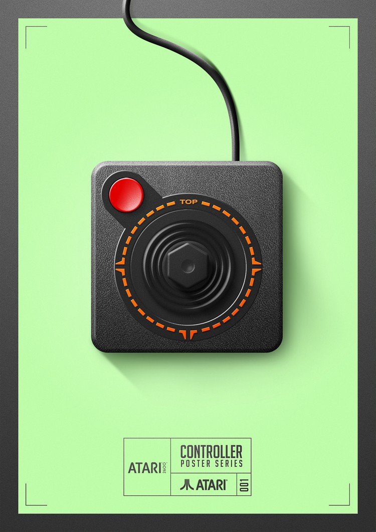 Ilustrador cria pôsteres homenageando antigos controles de video-games • ilustrador cria posteres homenageando antigos controles de video games 1