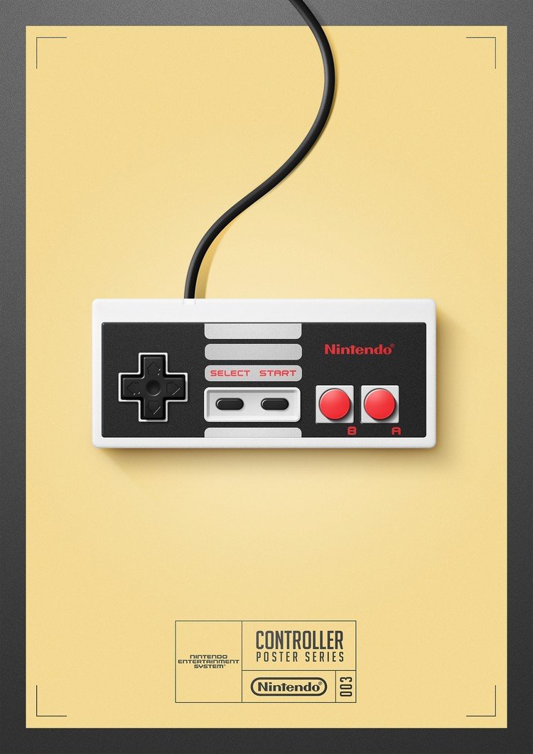 Ilustrador cria pôsteres homenageando antigos controles de video-games • ilustrador cria posteres homenageando antigos controles de video games 3
