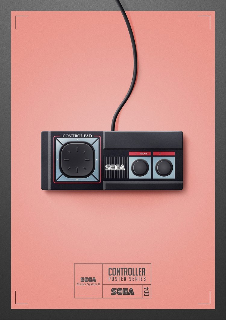 Ilustrador cria pôsteres homenageando antigos controles de video-games • ilustrador cria posteres homenageando antigos controles de video games 4