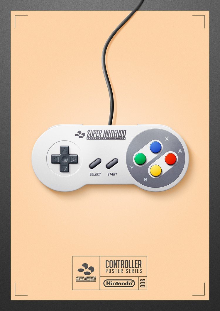 Ilustrador cria pôsteres homenageando antigos controles de video-games • ilustrador cria posteres homenageando antigos controles de video games 6