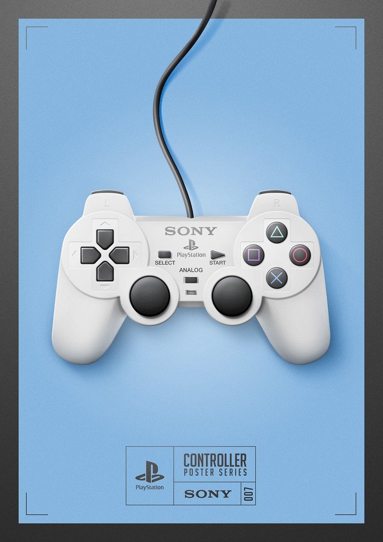 Ilustrador cria pôsteres homenageando antigos controles de video-games • ilustrador cria posteres homenageando antigos controles de video games 7