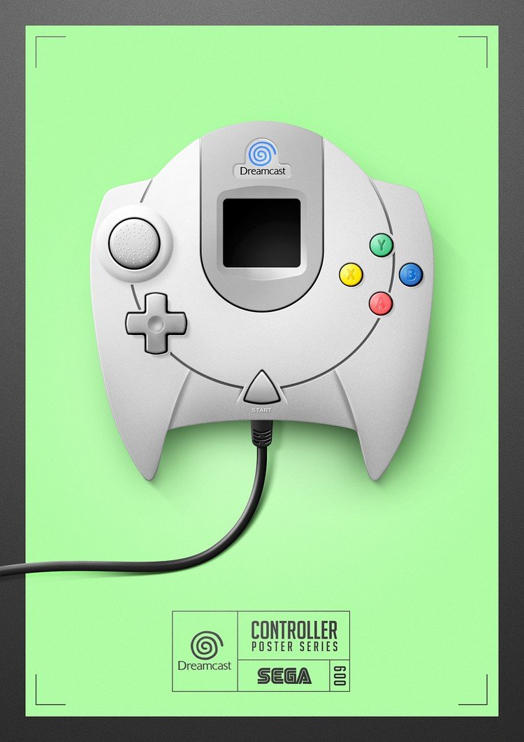 Ilustrador cria pôsteres homenageando antigos controles de video-games • ilustrador cria posteres homenageando antigos controles de video games 9
