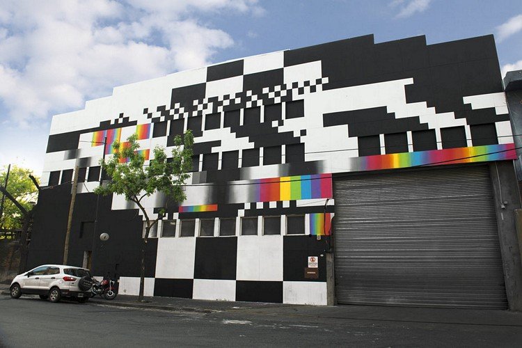 A arte urbana inspirada nos anos 80 de Felipe Pantone • arte urbana inspirada nos anos 80 de felipe pantone 2