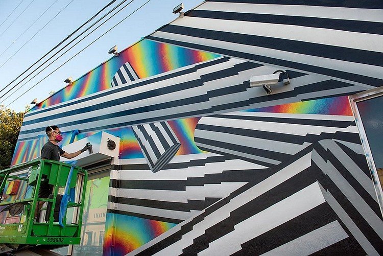 A arte urbana inspirada nos anos 80 de Felipe Pantone • arte urbana inspirada nos anos 80 de felipe pantone 8