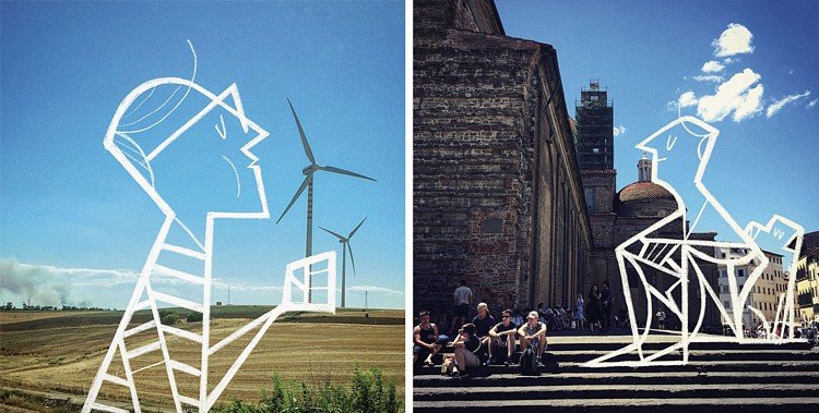 Fotografias misturadas com ilustrações em uma viagem de 30 dias pela Itália • fotografias misturadas com ilustracoes em uma viagem de 30 dias pela italia 5