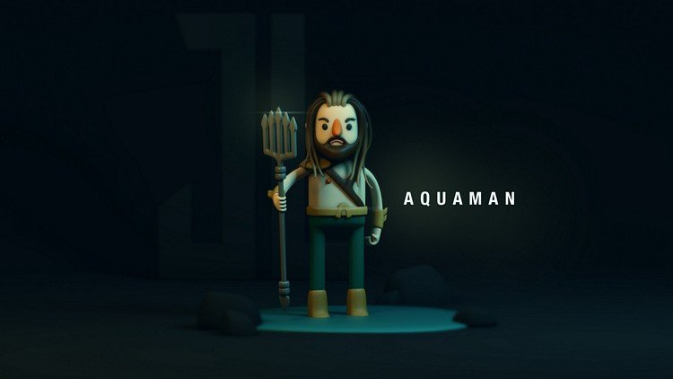 Personagens da Liga da Justiça em 3D por Nicolás Reyna • personagens da liga da justica em 3d por nicolas reyna 4