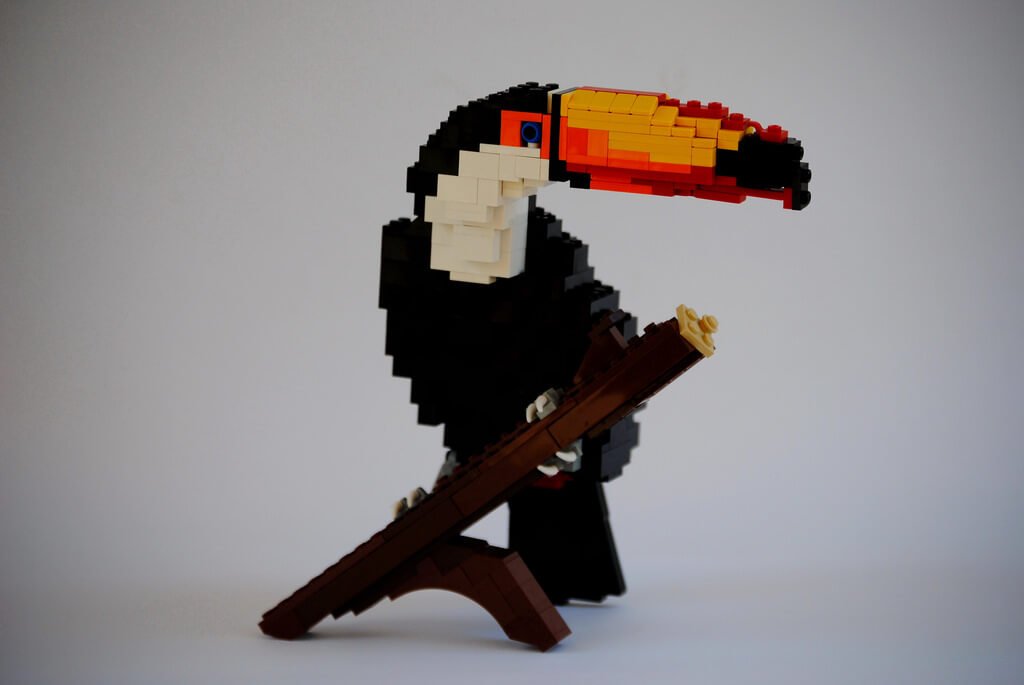 Ele cria belos animais com peças de LEGO • ele cria belos animais com lego 1