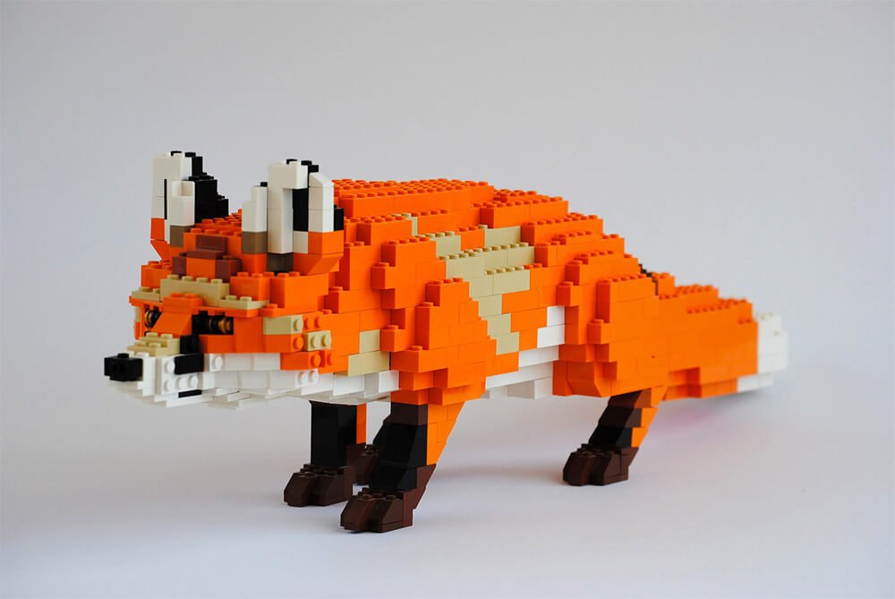 Ele cria belos animais com peças de LEGO • ele cria belos animais com lego 10