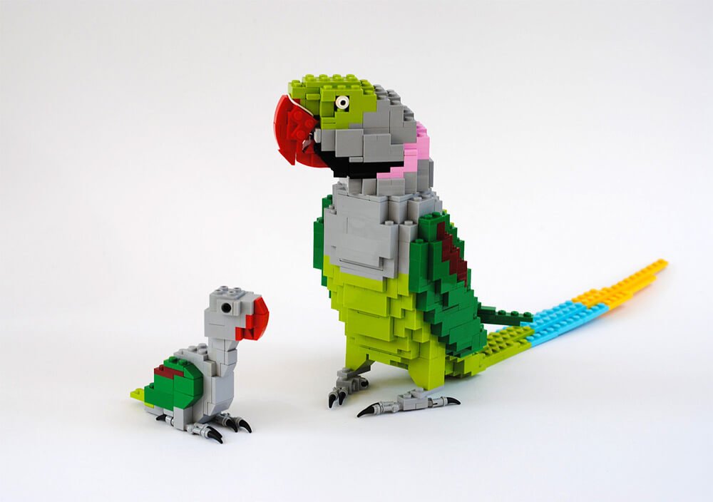 Ele cria belos animais com peças de LEGO • ele cria belos animais com lego 9