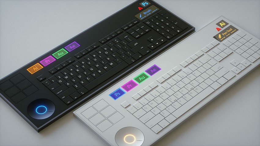 E se a Adobe criasse um teclado feito especialmente para seus usuários? • e se adobe criasse um teclado feito especialmente para seus programas 2