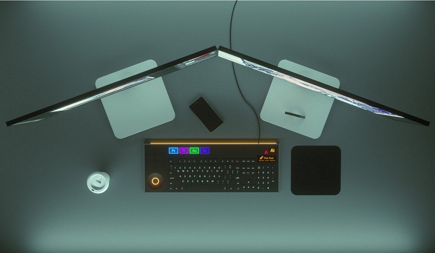 E se a Adobe criasse um teclado feito especialmente para seus usuários? • e se adobe criasse um teclado feito especialmente para seus programas 3