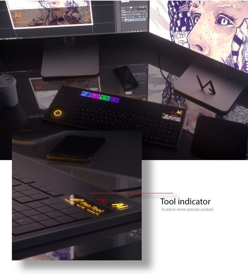 E se a Adobe criasse um teclado feito especialmente para seus usuários? • e se adobe criasse um teclado feito especialmente para seus programas 4 e1510682281583