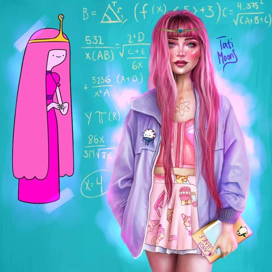 Personagens conhecidas ganham uma nova roupagem nas mãos dessa ilustradora • ela redesenha personagens conhecidas em seu proprio estilo e o resultado e incrivel 9