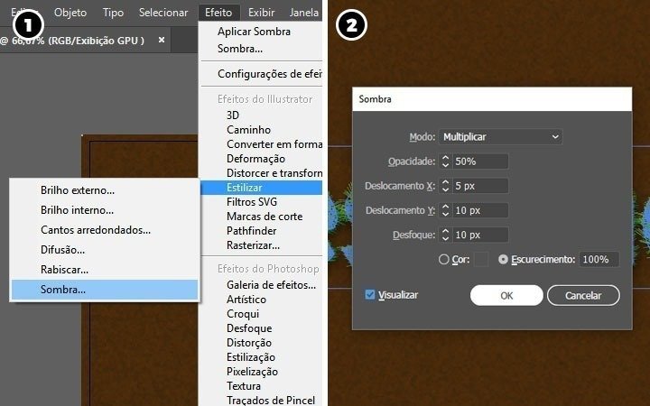 Como criar um efeito de grama para textos no Illustrator • grama16