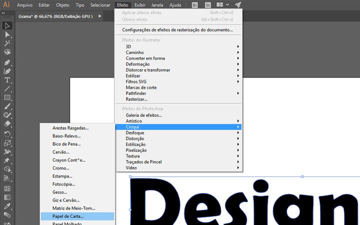 Como criar um efeito de grama para textos no Illustrator • grama4