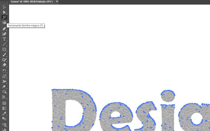 Como criar um efeito de grama para textos no Illustrator • grama9