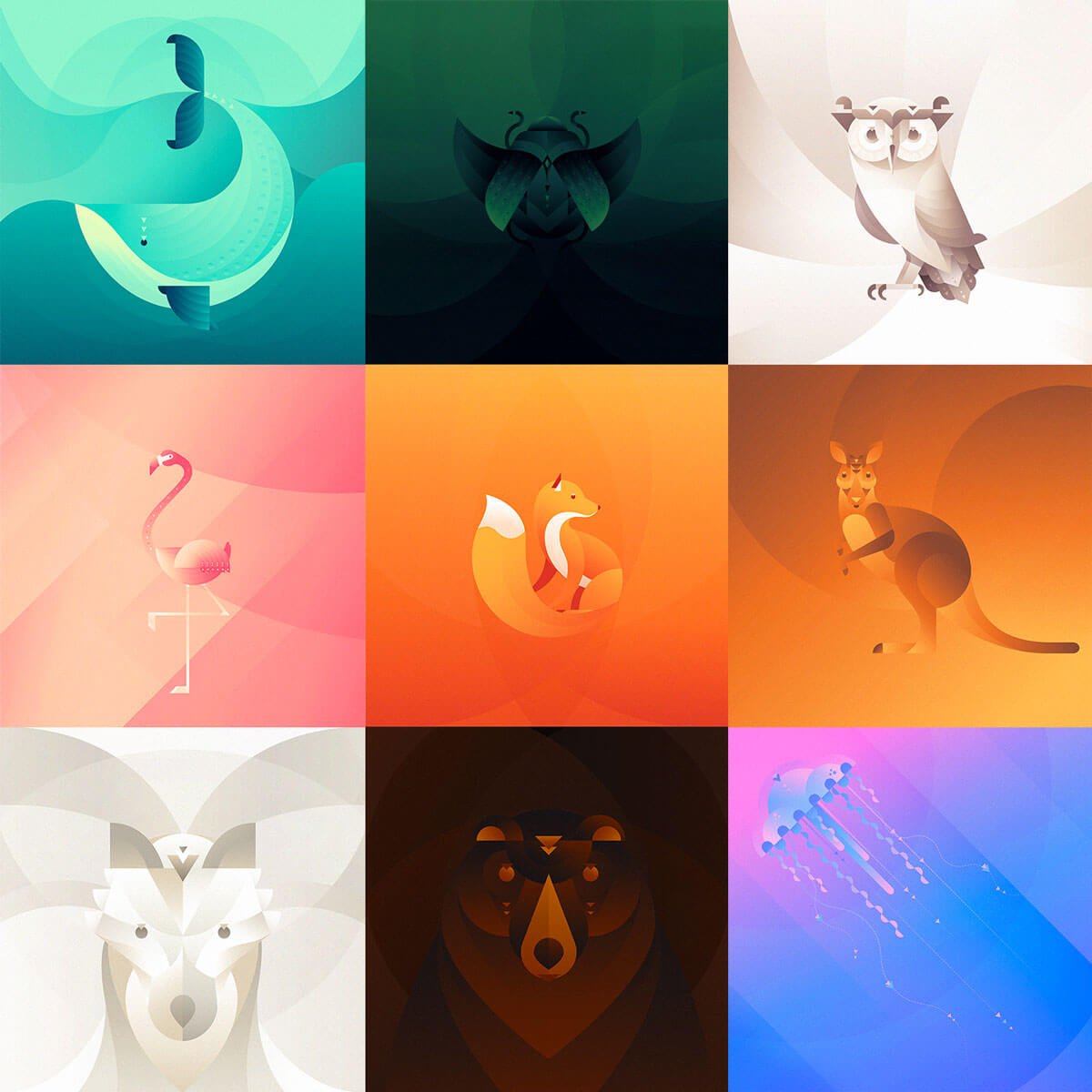 Os belos animais geométricos de Ilaria Marrano • os belos animais geometricos de ilaria marrano 10