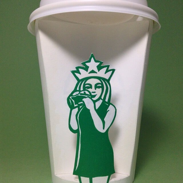 A divertida arte com copos da Starbucks, por Soo Min Kim • arte com copos da starbucks soo min kim 3
