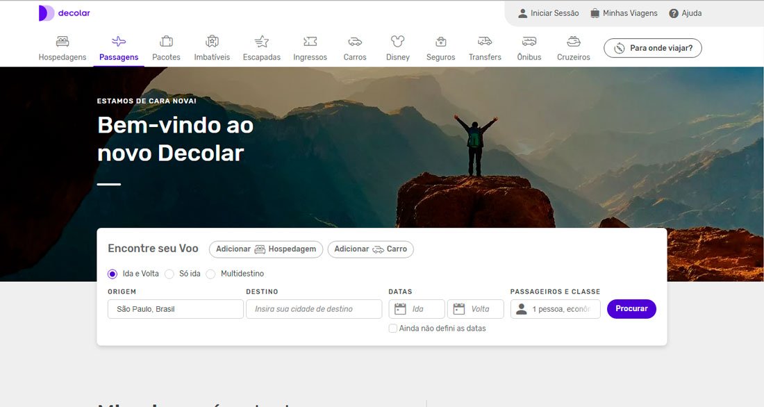 Decolar reformula sua identidade visual e adota um novo posicionamento • decolar portal depois