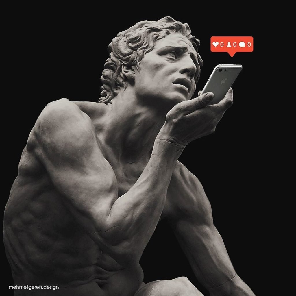 Ele mistura arte clássica com o mundo moderno e o resultado é incrível